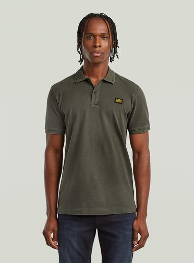 Dunda Overdyed Slim Polo Badge